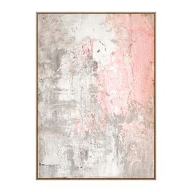 Handmade Abstract Nordic Oil Paintings Wall Pictures Modern Canvas Painting Pink Poster Wall Art For Living Room Bedroom No Frame