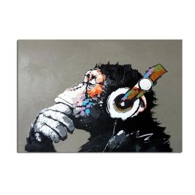 Handmade Abstract Oil Painting Top Selling Wall Art Modern Minimalist Gorilla Picture Canvas Home Decor For Living Room Bedroom No Frame