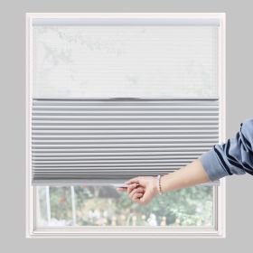 WELLSOURCE Day&Night Cellular Shades, Blackout Top Down Bottom Up Honeycomb Blinds for Windows, Cordless Window Shades with Sheer