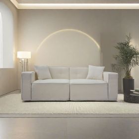 Full Foam Compression Sofa, Modern Sofa Couch, 2-3 Seat Mid Century Indoor Couch, Exquisite Upholstered Loveseat for Living Room,Bedroom,Apartment