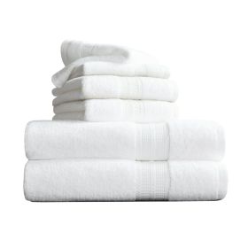 Soft Linen Luxury 6 Piece Towel Set, 2 Bath Towels 2 Hand Towels 2 Washcloths