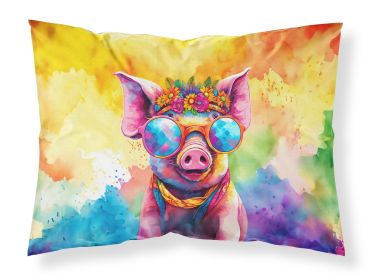 NEW Hippie Animal Pig Standard Pillowcase Lightweight Super Soft Easy Care Decorative Artwork Pillowcase, Standard