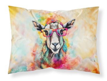 NEW Hippie Animal Goat Standard Pillowcase Lightweight Super Soft Easy Care Decorative Artwork Pillowcase, Standard