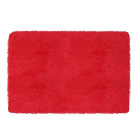 Fluffy Bedroom Rug 4' x 2.6' Anti-Skid Shaggy Area Rug Decorative Floor Carpet Mat