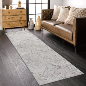 LOOM & LUXE Collection 2X8 Multi/Contemporary Non-Shedding Living Room Bedroom Dining Home Office Stylish and Stain Resistant Area Rug