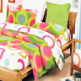Blancho Bedding - [Rhythm of Colors] Luxury 4PC Mini Comforter Set Combo 300GSM (King Size)