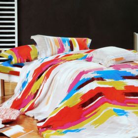 Blancho Bedding - [Graffiti Art] Luxury 4PC Comforter Set Combo 300GSM (Twin Size)