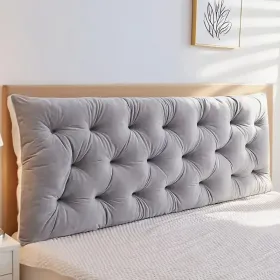 Headboard Pillow Length 1.2m, 3 Colors (Color: Light gray)