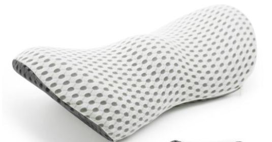 Lumbar Support Pillow For Side Sleepers Pregnancy Relieve Hip Coccyx Sciatica Pain Machine Chair Back Cushion Waist Car Seat (Option: Light gray pillowcase)